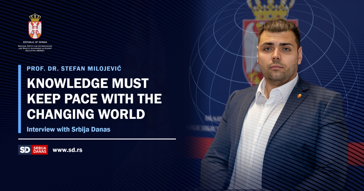 PROF. DR. STEFAN MILOJEVIĆ ON THE FUTURE OF EDUCATION: Knowledge Must Keep Pace with Changes in the Modern World